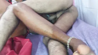 Two Stepsisters Sharing Their Brother And His Friend At Home