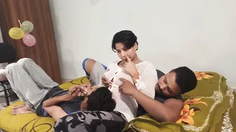 Horny Stepsis Seducing Her Brother For Secret Threesome Fun