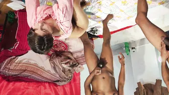 My Wife Sharing Me With My Best Friend In Wild Threesome Fuck