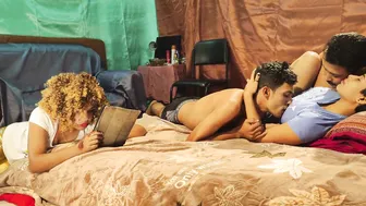 Four Desi Friends Enjoying Wild Group Sex Session At Apartment