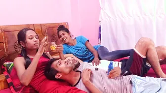 Four Horny Bengali Teens Fucking In Real Homemade Foursome