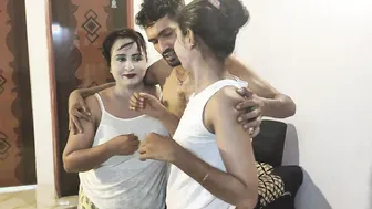Best Homemade Threesome With Two Gorgeous Desi Girls Sharing Cock