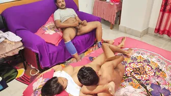 Bengali Housewife Fucking Hard With Two Men In Their Home Bedroom