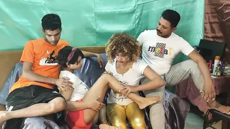 Four Horny Indians In Wild Group Sex Fucking Session