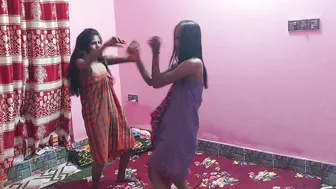 Dancing Naked With My Two GF's Before Threesome Fuck