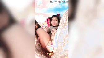 Bored Housewife Playing With Her Toy While Hubby Is At Work