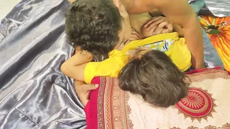 Busty Indian Wife Satisfying Two Hungry Guys With Her Tight Body