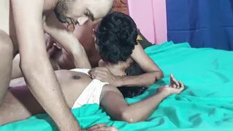 Indian Babe And Her GF Getting Shared By Two Village Guys