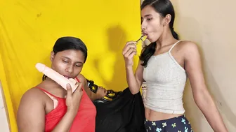 Desi GF Giving Sloppy Blowjob Before Toy Play Session