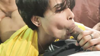 Two Boys Sharing One Girl While Her Friend Watches And Joins