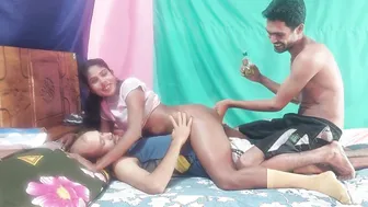 Office Slut Sneaking Around With Two Young Guys Secret Threesome