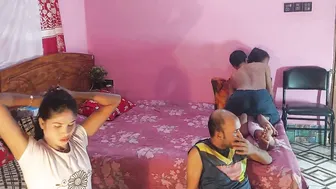 Two Young Desi College Couples Swapping And Fucking Together