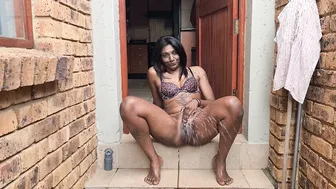 Tattooed Desi Girl Pissing Indoors And Outdoors Compilation