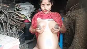 Pregnant Bihari Babe On Rooftop Fingering Her Wet Pussy Alone