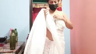 Hairy Milf In Saree Teasing With Big Tits Before Getting Wild