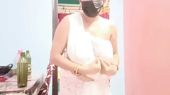 Hairy Milf In Saree Teasing With Big Tits Before Getting Wild
