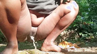 Married Aunty Pissing Outside Her Bathroom Door Fully Exposed