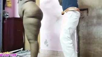 Desi Aunty Taking It Deep While Standing In Village Bedroom