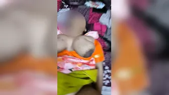 Married Aunty Bouncing Her Big Tits Hard Riding In Saree