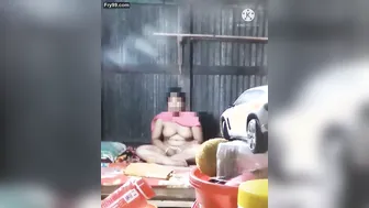 Village Aunty Exposing Her Massive Tits And Thick Body At Home