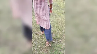 Village Wife Aunty Taking Cock Outdoors In The Open Fields