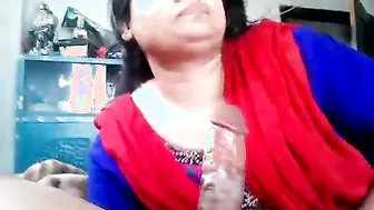 Married Aunty Sucking My Thick Hard Dick Like Hungry Slut Wife