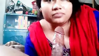 Married Aunty Sucking My Thick Hard Dick Like Hungry Slut Wife