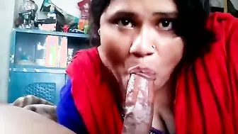 Married Aunty Sucking My Thick Hard Dick Like Hungry Slut Wife