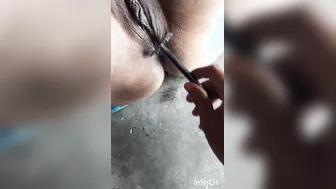 Shaving My Village Aunty Smooth Pussy With A Sharp Blade
