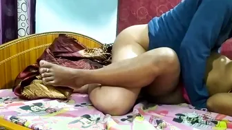 Desi Aunty Enjoying Big Dick Fucking In Bedroom Homemade Video