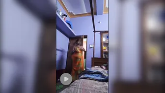 Catching Desi Aunty Changing Clothes Through The Window