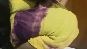 Tamil Maid Aunty Showing Off Her Huge Boobs While Working