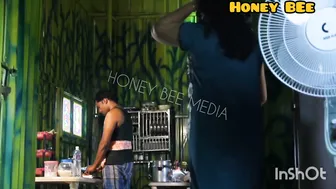 Unsatisfied Aunty Seducing Servant Boy Pressing Her Own Boobs