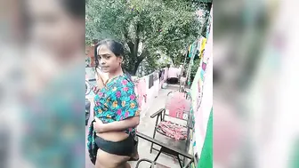 Naughty Indian Aunty Jerking And Sucking Him On The Rooftop