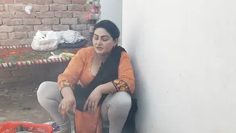 Village Aunty Caught On Camera During Her Morning House Routine
