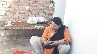 Village Aunty Caught On Camera During Her Morning House Routine