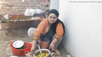 Village Aunty Caught On Camera During Her Morning House Routine