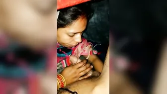 Village Aunty Sucking Him Off Behind Closed Doors Secretly