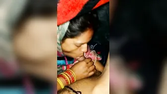 Village Aunty Sucking Him Off Behind Closed Doors Secretly