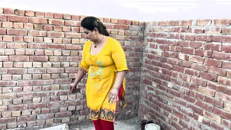 Village Aunty Cleaning House In Tight Clothes Teasing Everyone