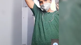 Tamil Aunty Getting Naughty During Video Call Showing Her Body