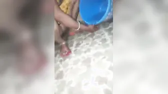 Recording My Aunty Cleaning Her Wet Pussy Right After We Fucked