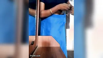 Indian Aunty Changing Saree Showing Her Body To The Camera Now