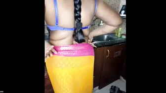 Tamil Aunty Massaging Her Puffy Nipples Talking Dirty In Blouse