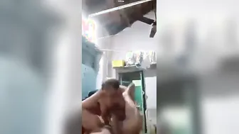 Mature Aunty Couple Having Hot Sex In Their Small Apartment