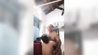 Mature Aunty Couple Having Hot Sex In Their Small Apartment