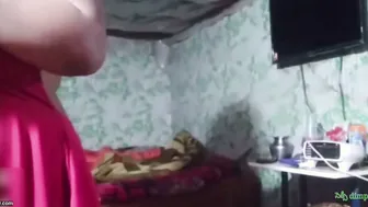 Mallu Aunty Stripping Naked Showing Big Tits For Her Stepbrother