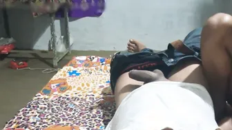 Busty Tamil Aunty Stroking My Thick Cock In Her Bedroom