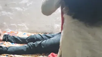 Busty Tamil Aunty Stroking My Thick Cock In Her Bedroom