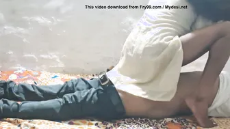 Busty Tamil Aunty Stroking My Thick Cock In Her Bedroom